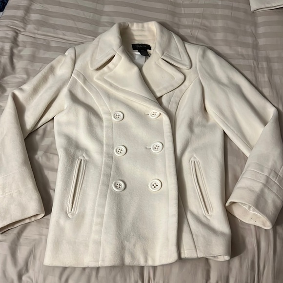 Beautiful Style & Co wool blend pea coat size M - Picture 1 of 4